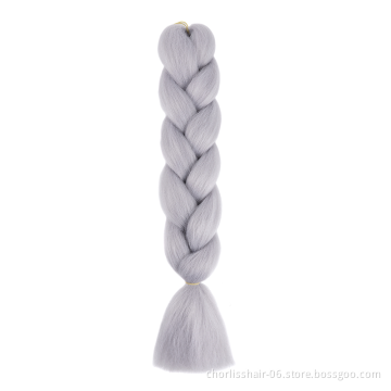 Wholesale 24'' Ombre Yaki Jumbo Braids Pre-stretched Crochet Synthetic Afro Braiding Hair Extensions Expression Braiding Hair
